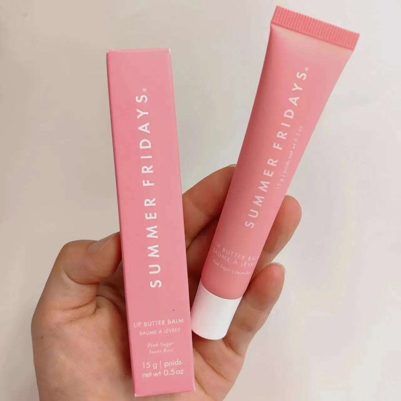 New Summer Fridays Lip Balm Moisturizing Smooth Soft Lips Cosmetics pink Sugar vanilla beige sweet mint poppy cherry top quality 15g Makeup