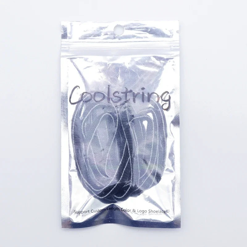 Weiou Laces Coolstring 6MM Shoe Accessories Trendy Reflective Oval Cords Men Women Sneaker Top Ropes White Strip Black Shoelace 240704