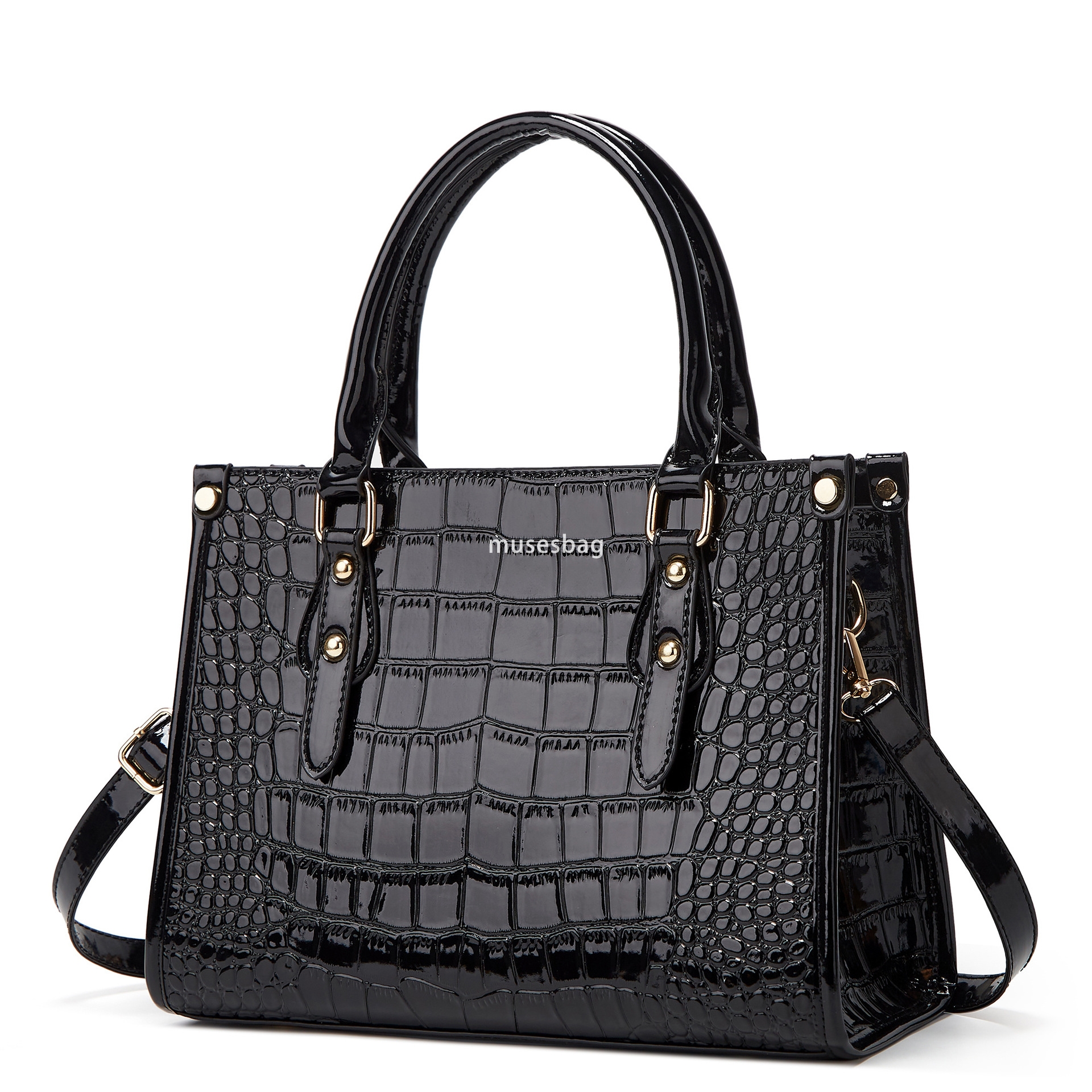 Internet celebrity casual European and American retro crocodile pattern handbag trendy large capacity autumn and winter new single shoulder bag ins cr