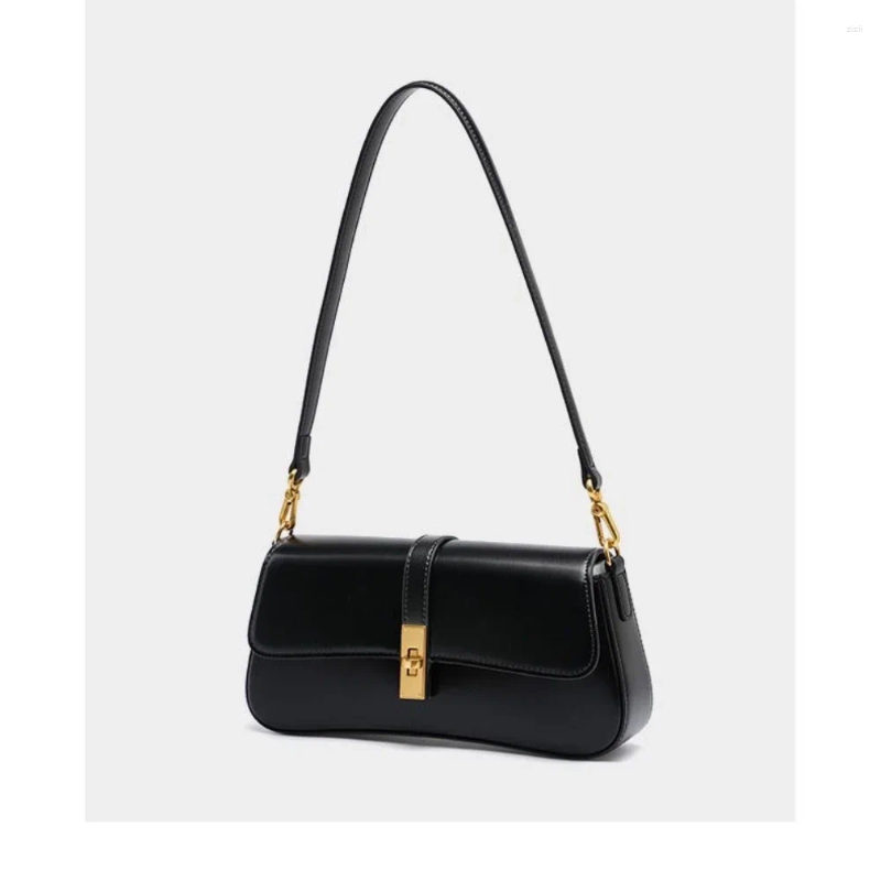 Totes 7rings Trendy High Quality Vintage Fashion Genuine Leather Handbag Underarm Baguette Bag For Women Female Chic Deisgn 1f5b