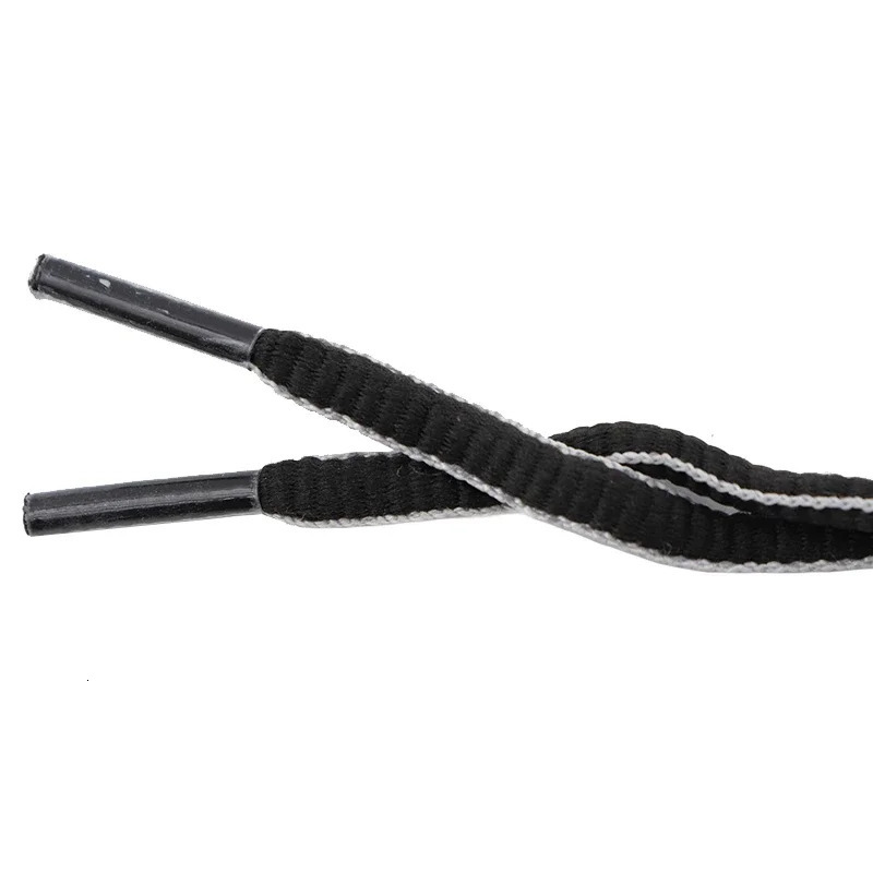 Weiou Laces Coolstring 6MM Shoe Accessories Trendy Reflective Oval Cords Men Women Sneaker Top Ropes White Strip Black Shoelace 240704