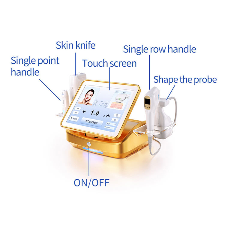 High Intensity Focused Ultrasound Salon Facial Lifting Body Slimming Skin Tightening Wrinkle Removal Portable Hifu 12 Lines 7d 9d Machine