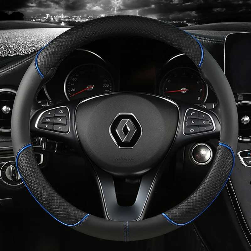 Steering Wheel Covers PU Leather Car Steering Wheel Cover For Renault Scenic Clio Laguna 2 3 4 5 Kangoo Fluence Megane Trafic Talisman Twingo Kaptur L