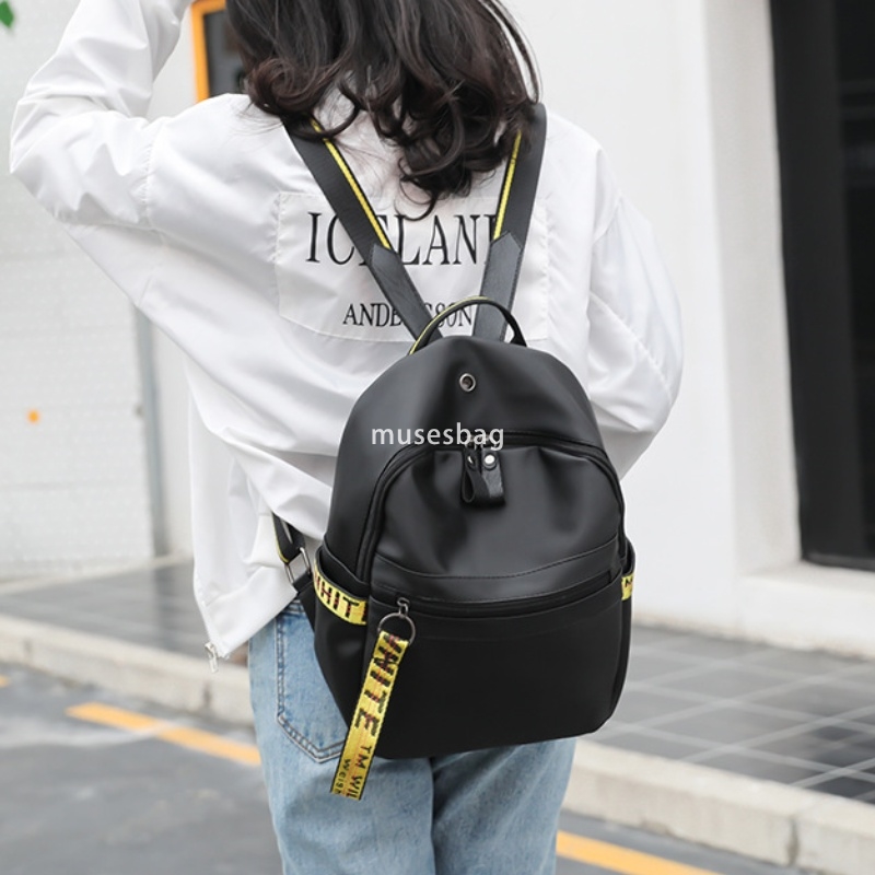 Western style women's atmospheric PU backpack ins European and American style Korean version ins fashion casual versatile travel bag lightweight 