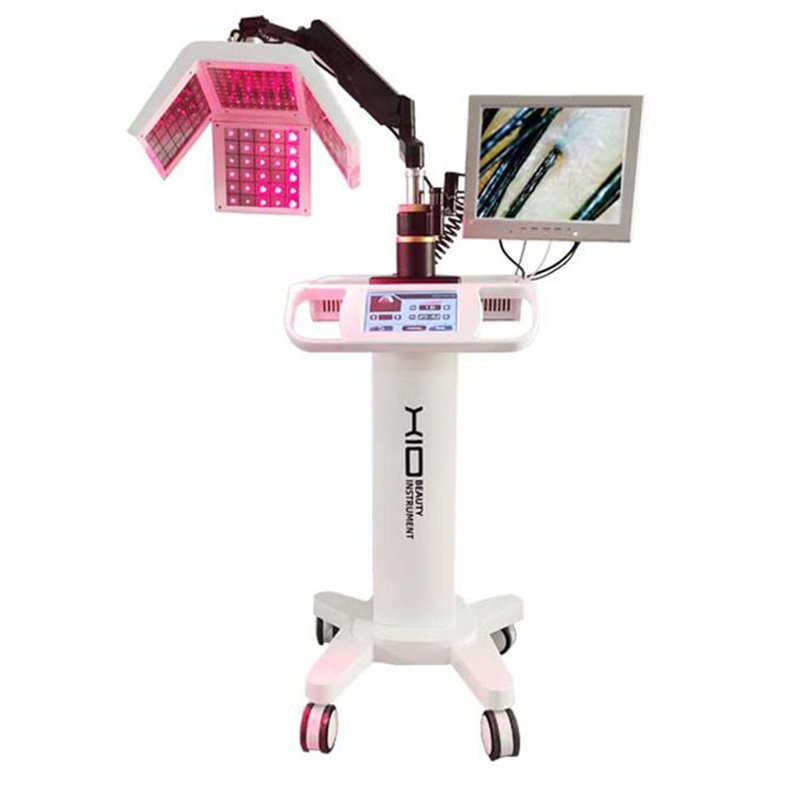 Hair Loss Regrowth Treatment Machine Pdt Led Therapy 650nm Diode Laser Massage Hair Follicles Detector Analysis Scalp Care Machine