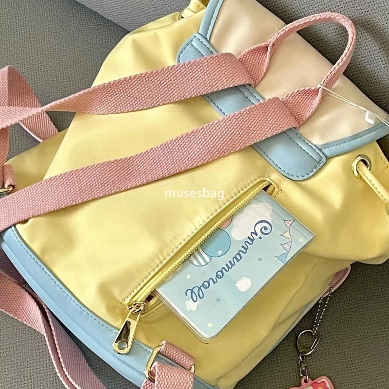 Western style men's and women's universal high-quality cross-border mini backpack Korean version color blocking student backpack fashion cas