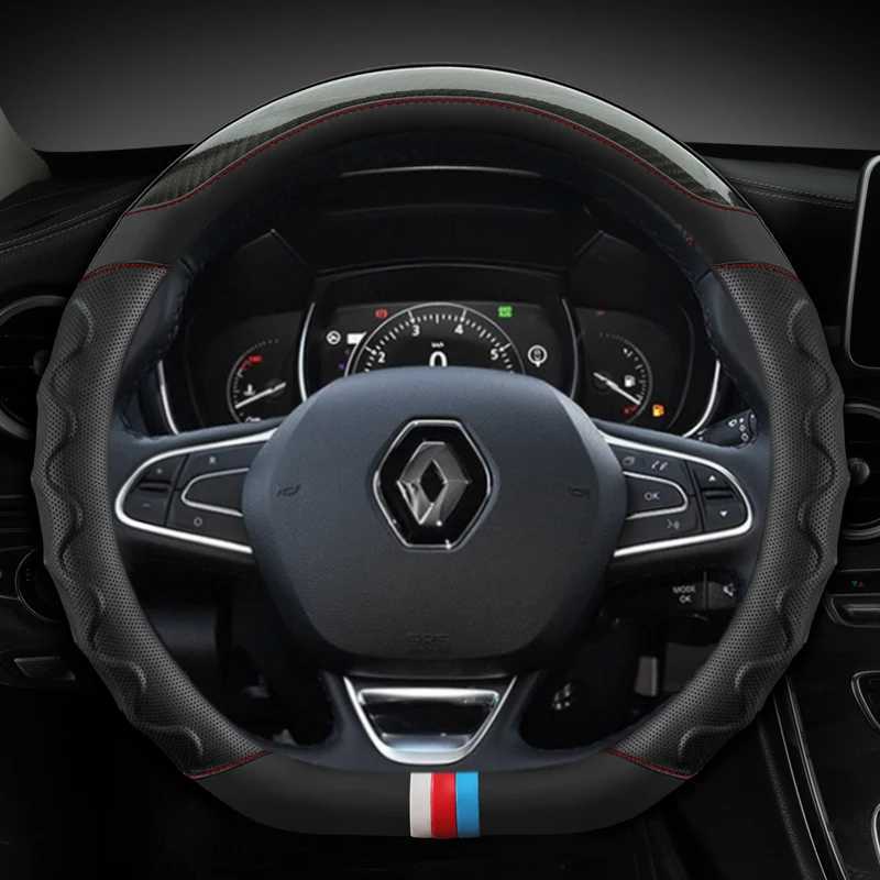 Steering Wheel Covers Car Steering Wheel Cover For Renault Scenic Clio Laguna 2 3 4 5 Kangoo Fluence Megane Trafic Talisman Twingo Kaptur Accessories 