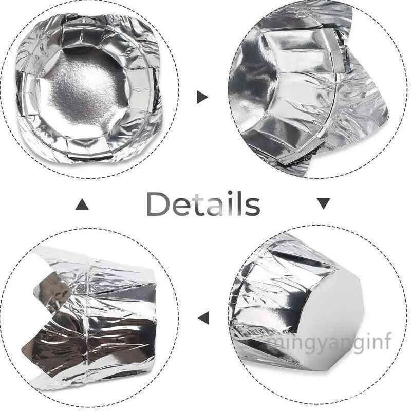 Muffin Tulip Disposable , Foil 100Pcs Style Cake Cups, Baking Cups Aluminum Cupcake Ramekin Holders Cc0488