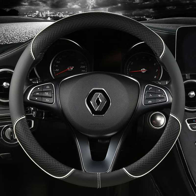 Steering Wheel Covers PU Leather Car Steering Wheel Cover For Renault Scenic Clio Laguna 2 3 4 5 Kangoo Fluence Megane Trafic Talisman Twingo Kaptur L