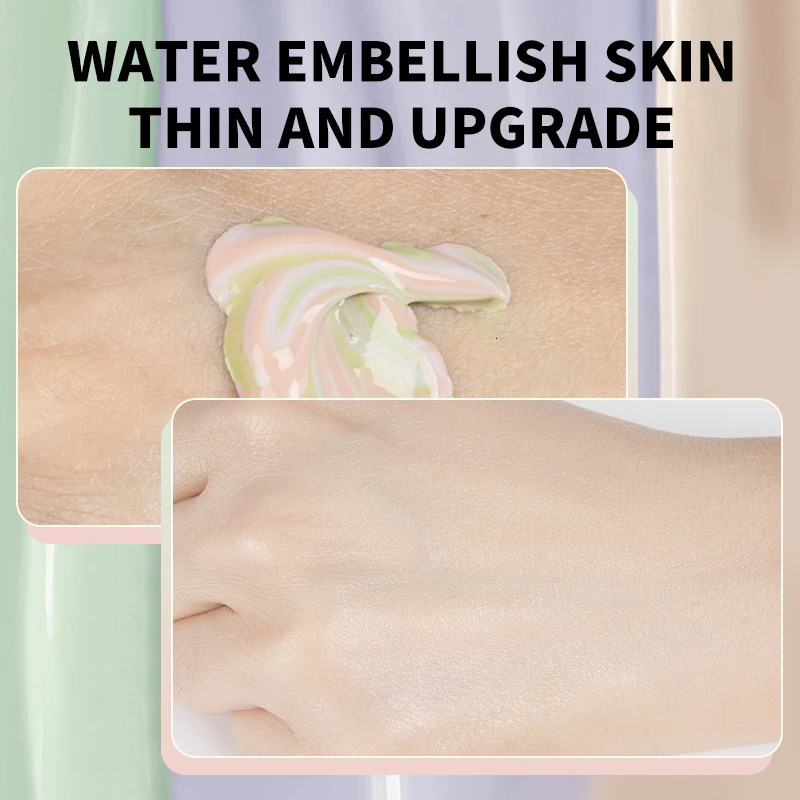 OCHEAL One-Step Three Color Contour Isolation Primer Moisturizing Hydrating Cream Corrector Foundation Face Care Makeup Cosmetic 240704