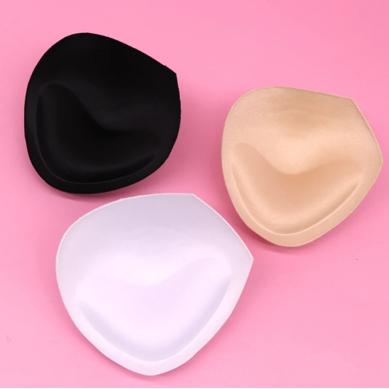 6 pieces 3 pairs of sexy womens bra pads insertable detachable pads bras reinforced soft pads push up cups swimsuits bikinis 240704