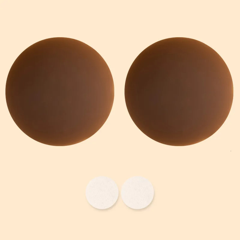 Strapless seamless cake cover ultra-thin invisible bra Nipple cover biological adsorption silicone reusable anti sweat summer travel 240704