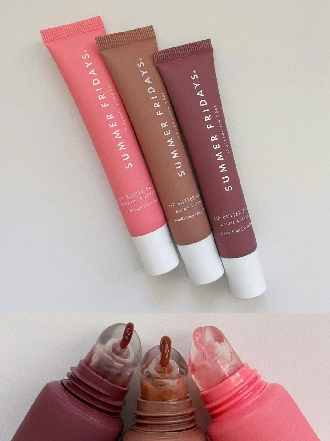 New Summer Fridays Lip Balm Moisturizing Smooth Soft Lips Cosmetics pink Sugar vanilla beige sweet mint poppy cherry top quality 15g Makeup