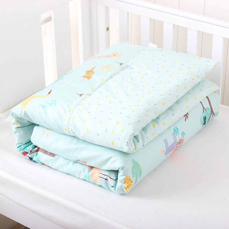 Baby Bedding Set Kids Quilt Cover Without Filling 1pc Cotton Crib Duvet Cartoon Cot 150120cm Breathable y240703