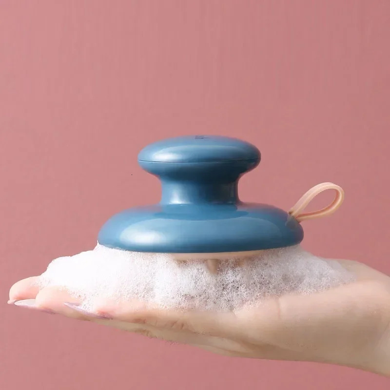 Silicone shampoo scalp massage brush silicone body brush shampoo comb hydro shower massage brush 240704