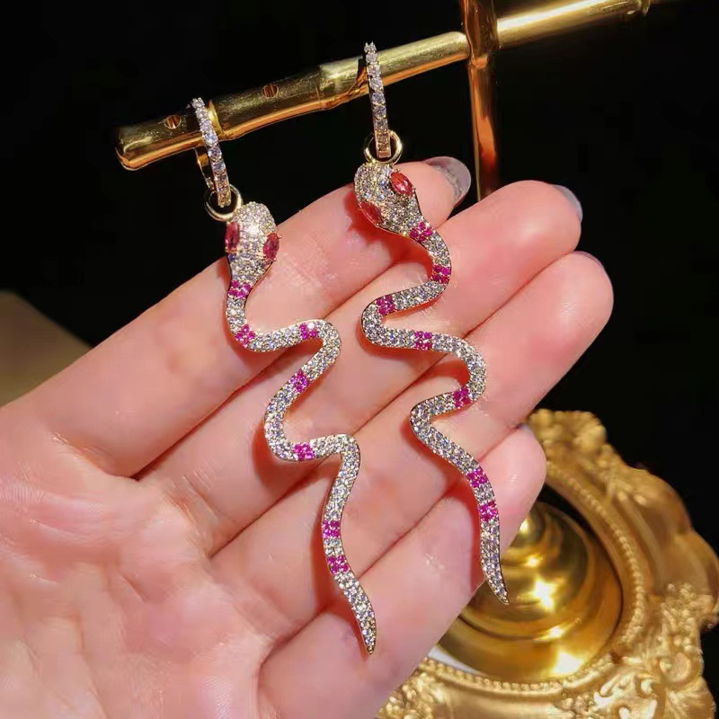 Sparkg Ruby & Sapphire Sterg Sier Dangle Earrings