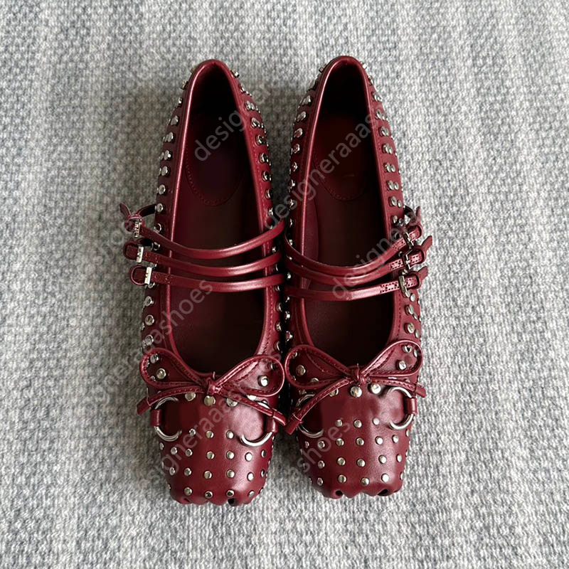 Dress luxury shoes mary janes women ballet flats square toe shiny leather silk flats ballets femmes red dance party ball bridal wedding shoes lolita dance sandals