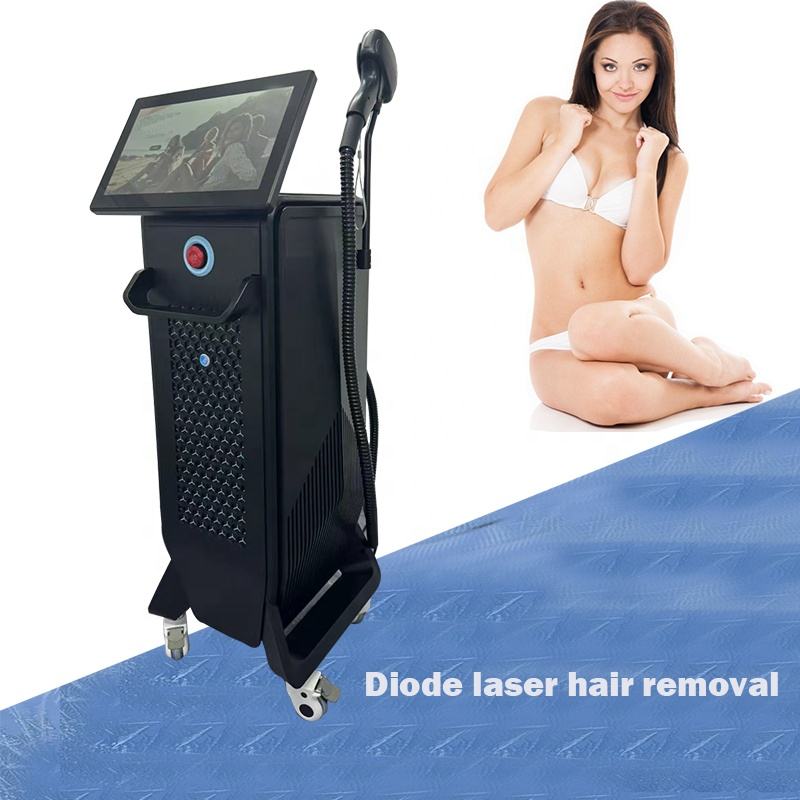 New 3 Wave 808nm Diode Laser Fast Hair Removal Machine Ice Vertical Cooling Gel Laser Hair Removal Beauty Machines 755nm 808nm 1064nm