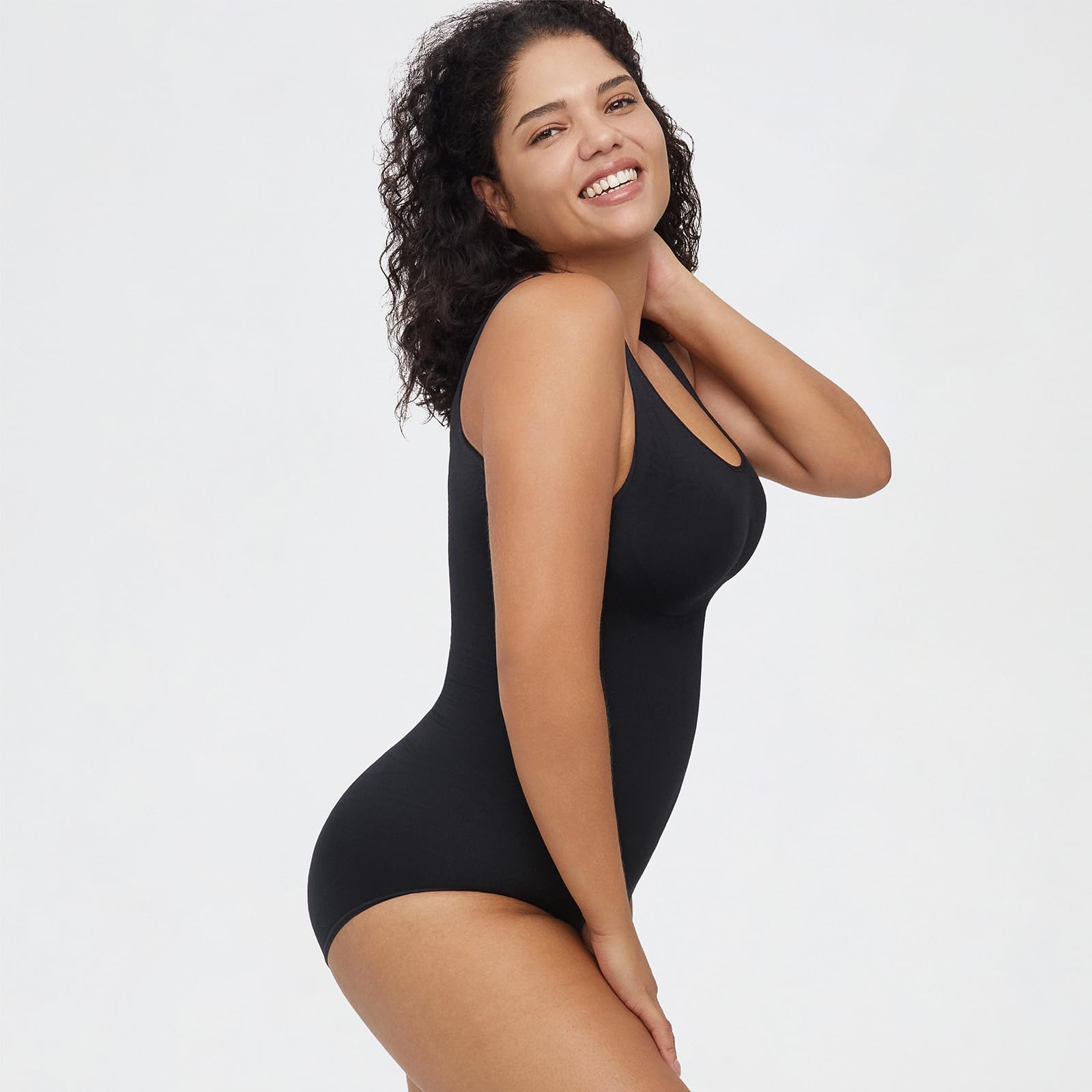 AMRIY Shapewear Bodysuit for Women Tummy Control Body Shaper Waist Trainer Butt Lifter Bodysuit K2202