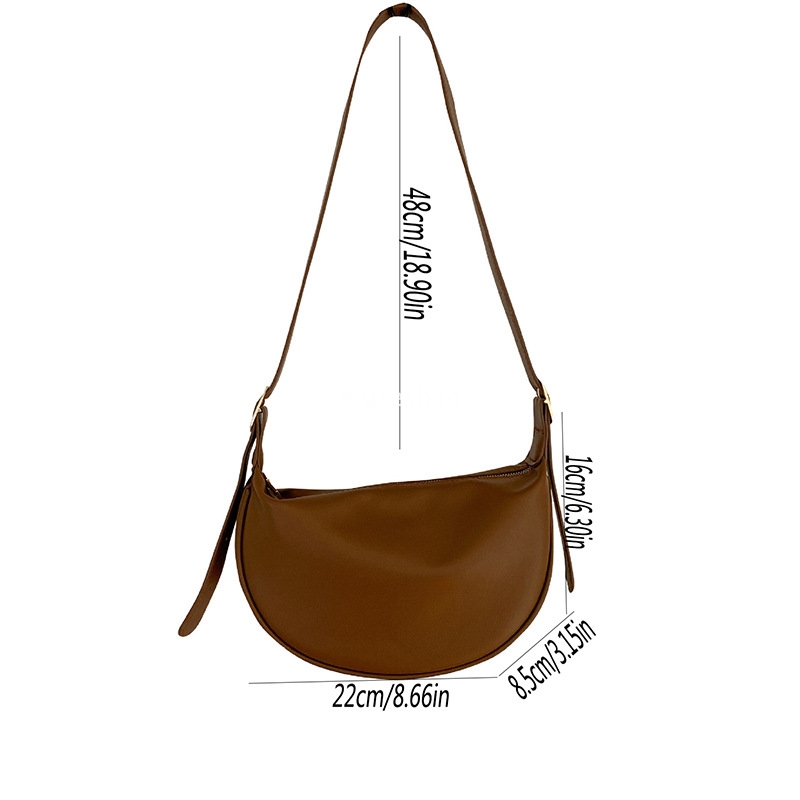 High end dumpling bag with niche design trendy and fashionable casual one shoulder crossbody bag versatile small bag women's bag