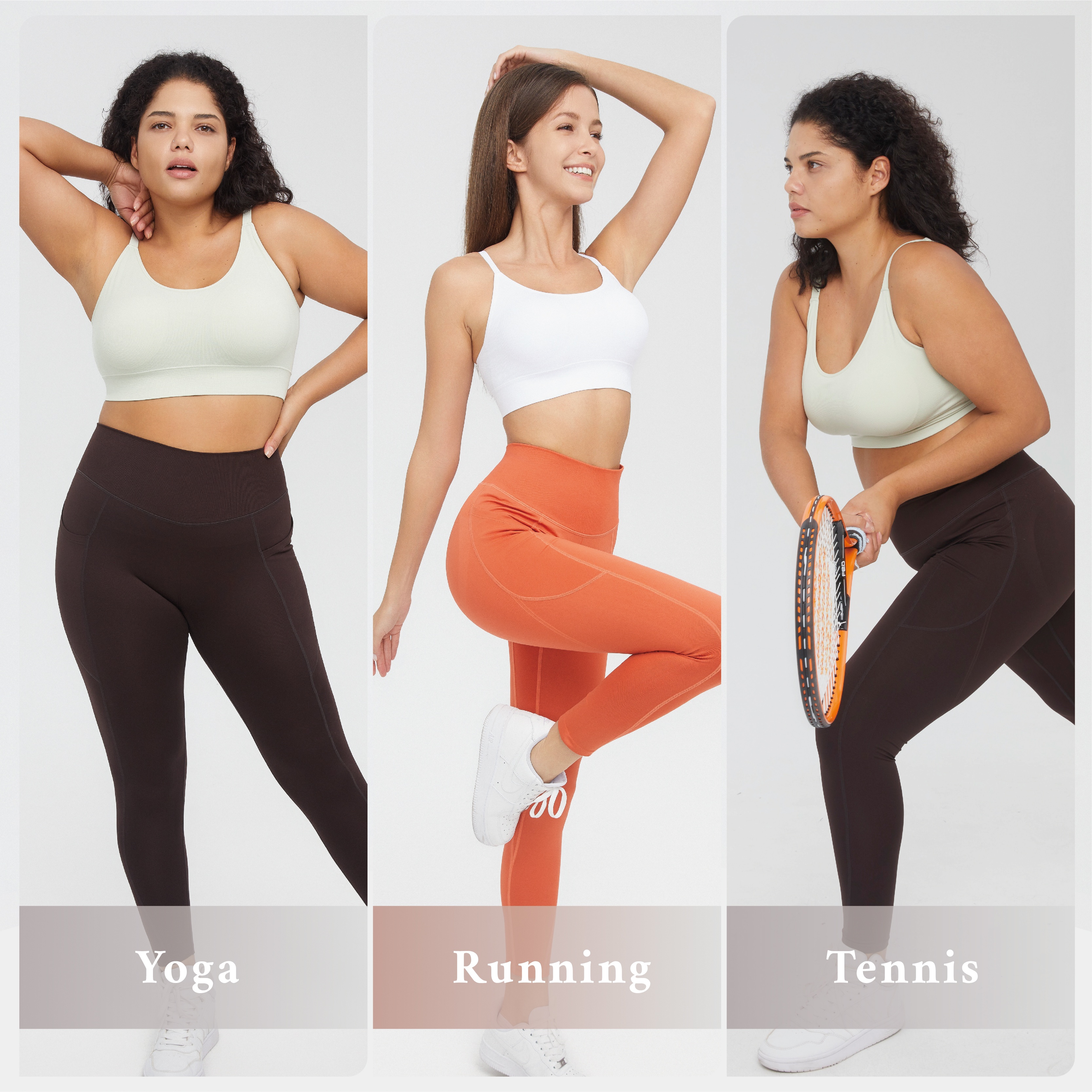 AMRIY Womens Sports Bras for Women Light Support Padded Workout women Supportive Seamless Women's Wireless Yoga Bra K2206