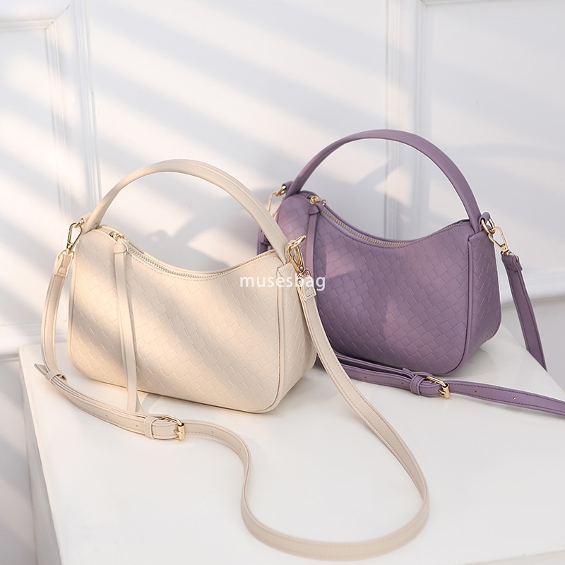 Small Design Bag New Woven Women's Bag Korean Edition Foreign Trade Spot Wholesale Handheld Shoulder Bag Women's Trendy Crossbody Bag