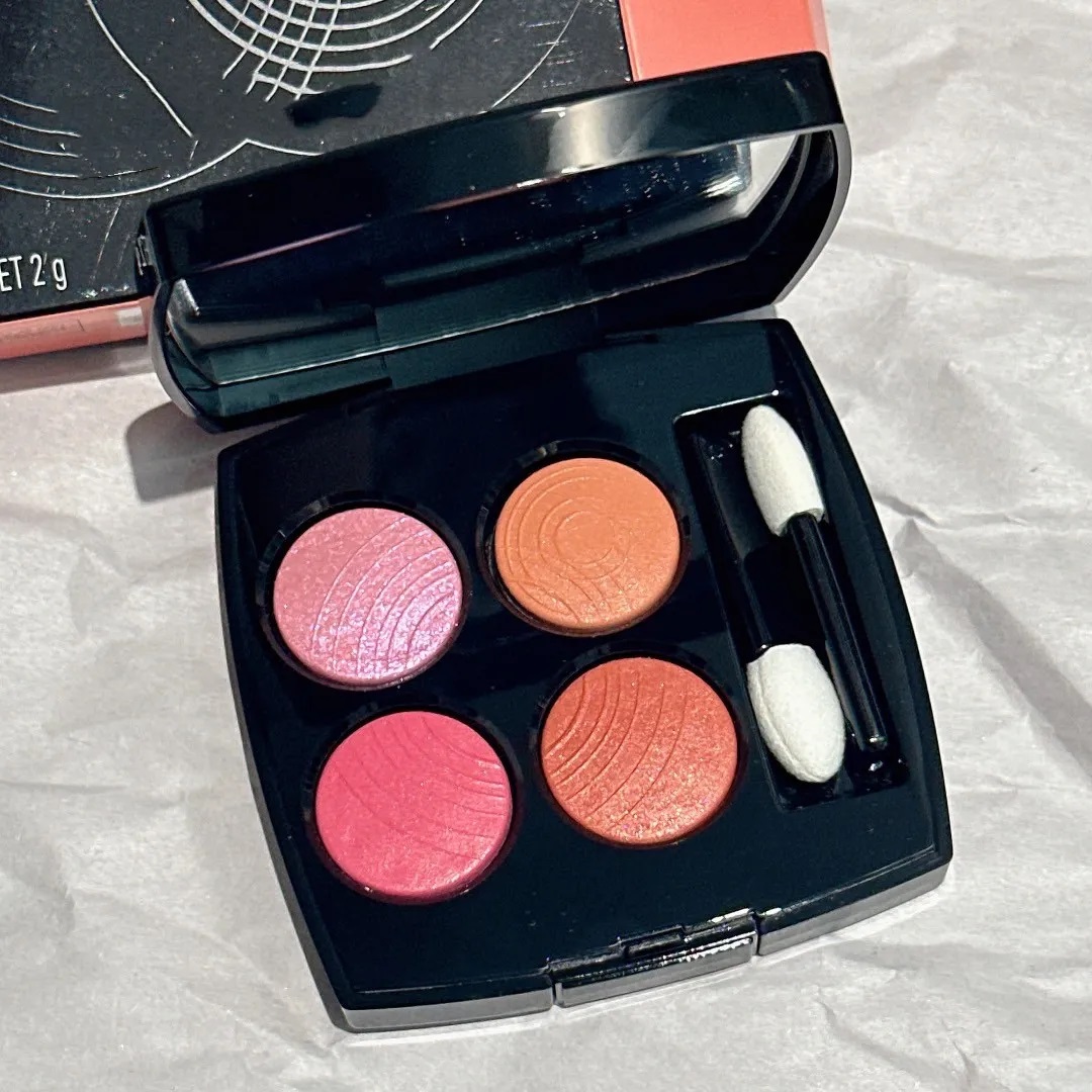 2026 New Eyeshadow 4 colors 78# RIVAGE 88# CORAL TREASURE Long lasting makeup glitter highlighter eye shadow palette free shipping