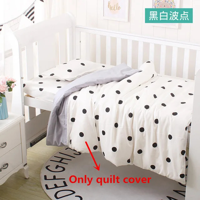 Baby Bedding Set Kids Quilt Cover Without Filling 1pc Cotton Crib Duvet Cartoon Cot 150120cm Breathable y240703