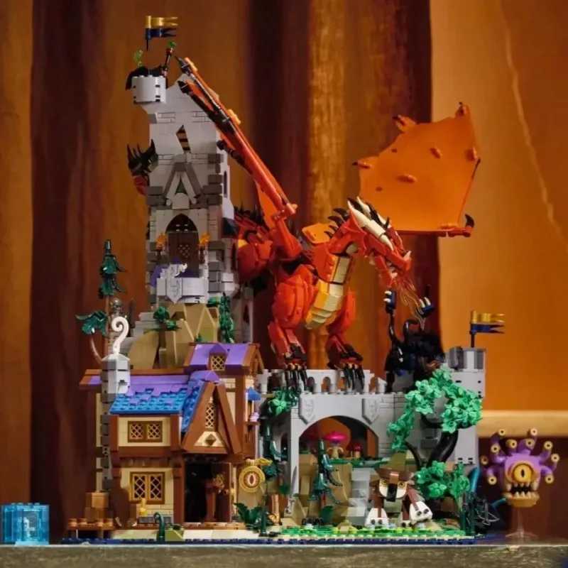 Blocks IN STOCK 2024 New Ideas 21348 Dungeonsed Red Dragons Tale Building Blocks House Model Assembly Toys z241126