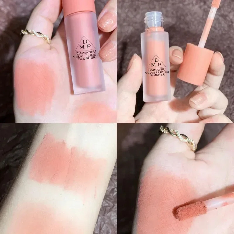 8 Colors Liquid Blush Waterproof Multi-purpose Facial Nourishing Blush Stick Cheek Natural Blusher Cute Korean Makeup for Women 240624