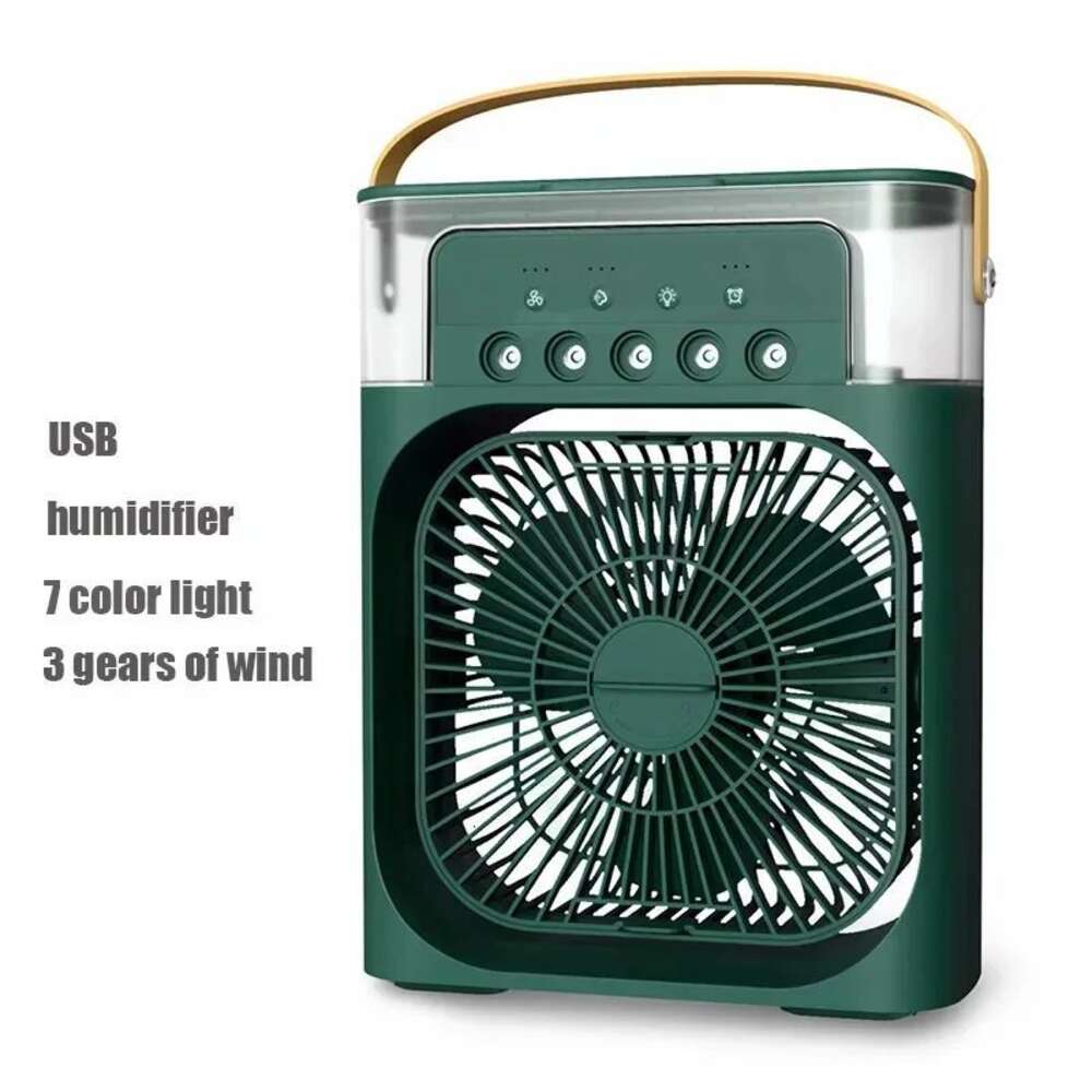 Portable 3 In 1 Fan Air Conditioner Household Small Cooler LED Night Lights Humidifier Air Adjustment Home Fans Dropshipping 0705