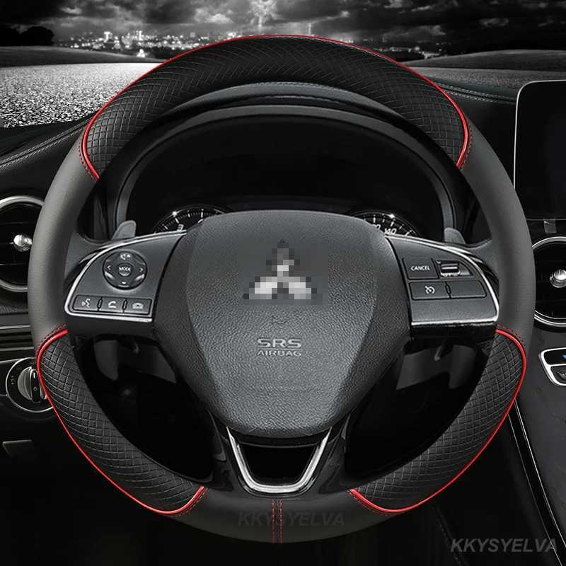 Steering Wheel Covers Car Steering Wheel Covers For Mitsubishi ASX 308 Eclipse Cross Grandis Montero Lancer Pajero Outlander Leather Protection C