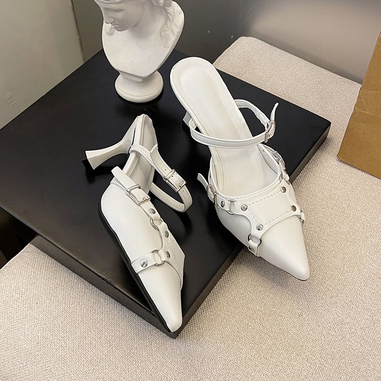 Women's Shoes New Design Sense Slip On Outdoor Trendy Gentle Fashionable Versatile Vintage Comfortable Minimalist Style Triple Black fashion