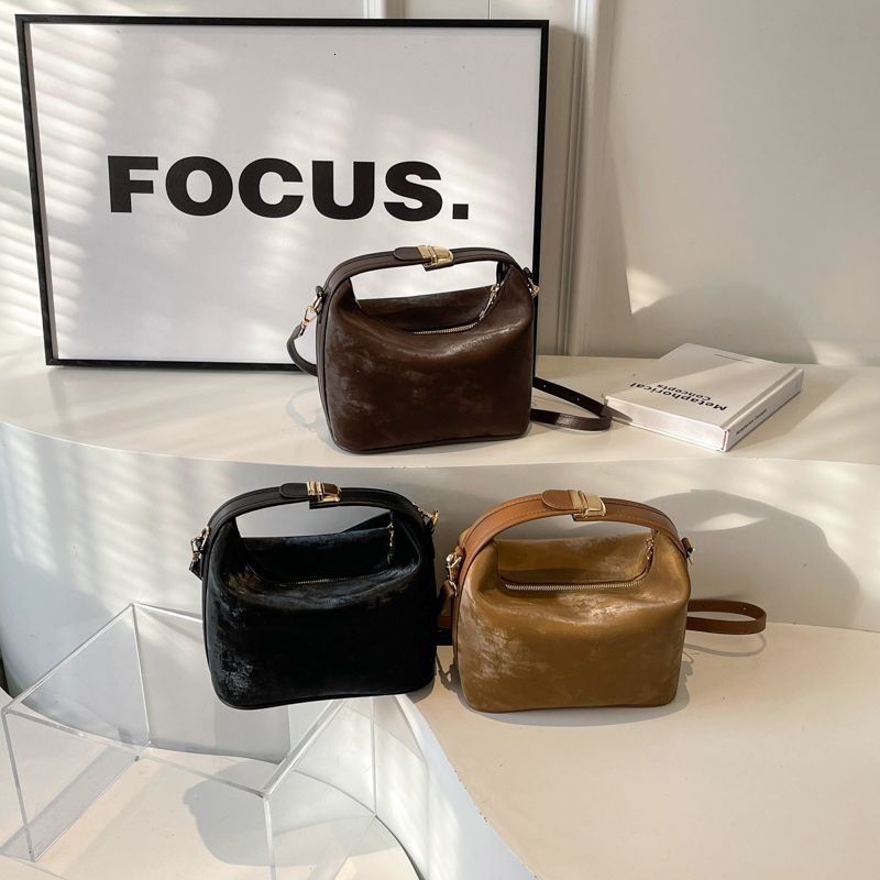 Zipper Ladies Shoulder Retro Versatile 2024 Brand Crossbody Bags for WomenH7.5#32 ddmy 93ae
