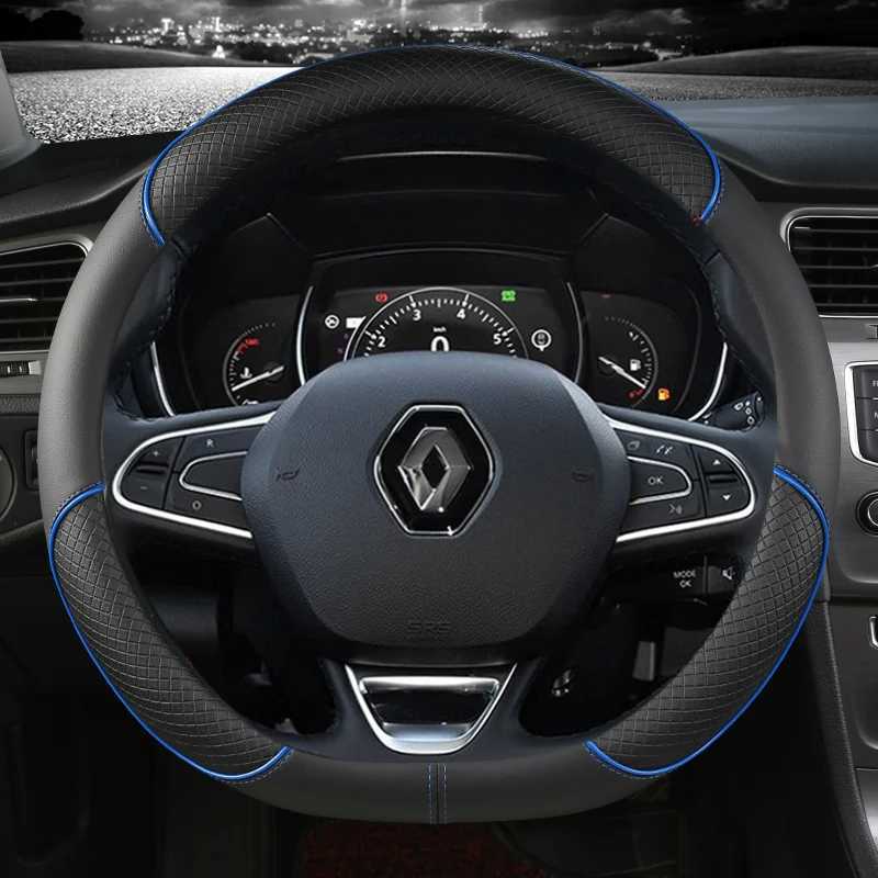 Steering Wheel Covers PU Leather Car Steering Wheel Cover For Renault Scenic Clio Laguna 2 3 4 5 Kangoo Fluence Megane Trafic Talisman Twingo Kaptur L