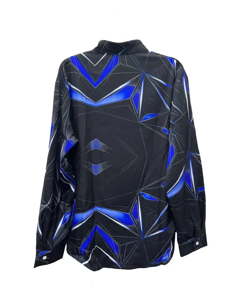 Fashionable Mens Shirts 3D Geometric Print Mens Casual Buttoned Long Sleeve Shirts Mens Spring Summer Autumn Tops Mens 6XL 240704