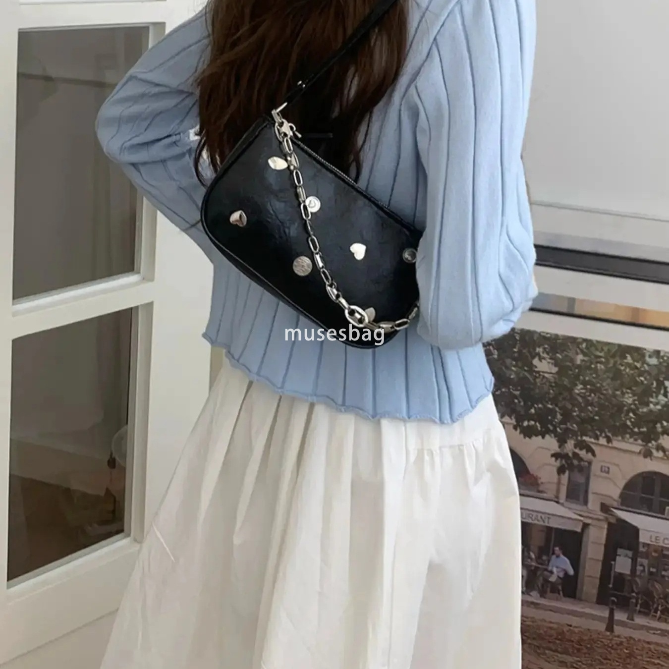 Urban minimalist fashion trend niche design elf underarm bag new summer high-end feeling niche bag women's one shoulder crossbody bag