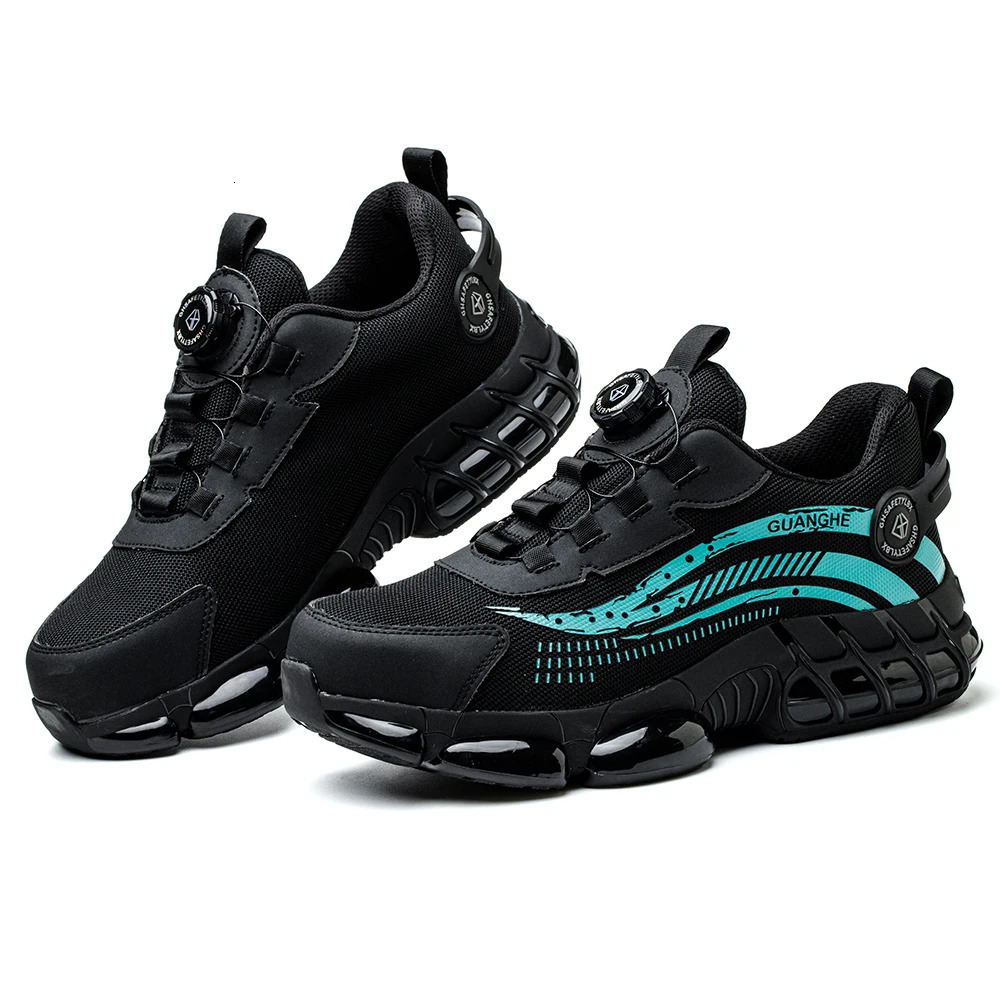 Rotating Button Safety Anti-smash Anti-puncture Work Fashion Men Sport Shoes Comfort Protective Boots Women 240702