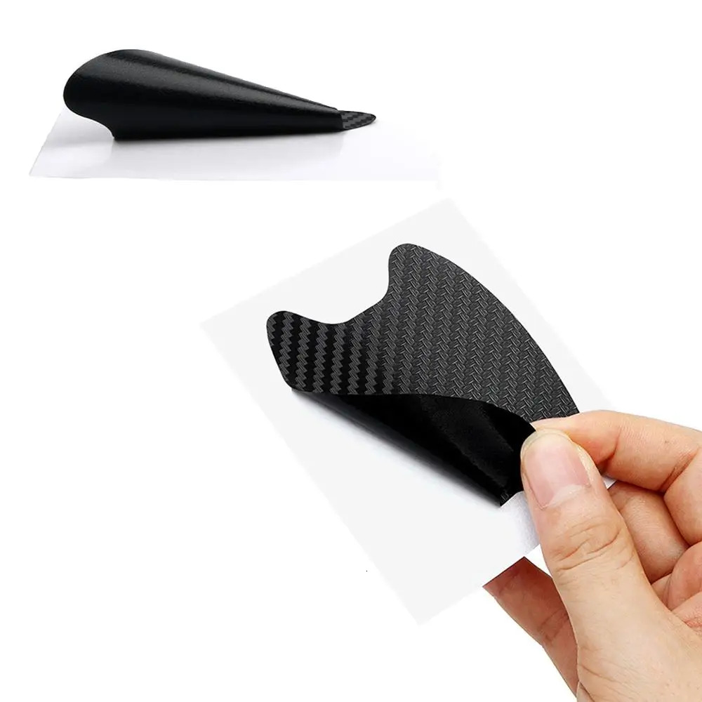 1Set 3D Car Doors Sticker Carbon Fiber Scratches Resistant Cover Auto Handle Protection Film Exterior Styling Accessories Tools