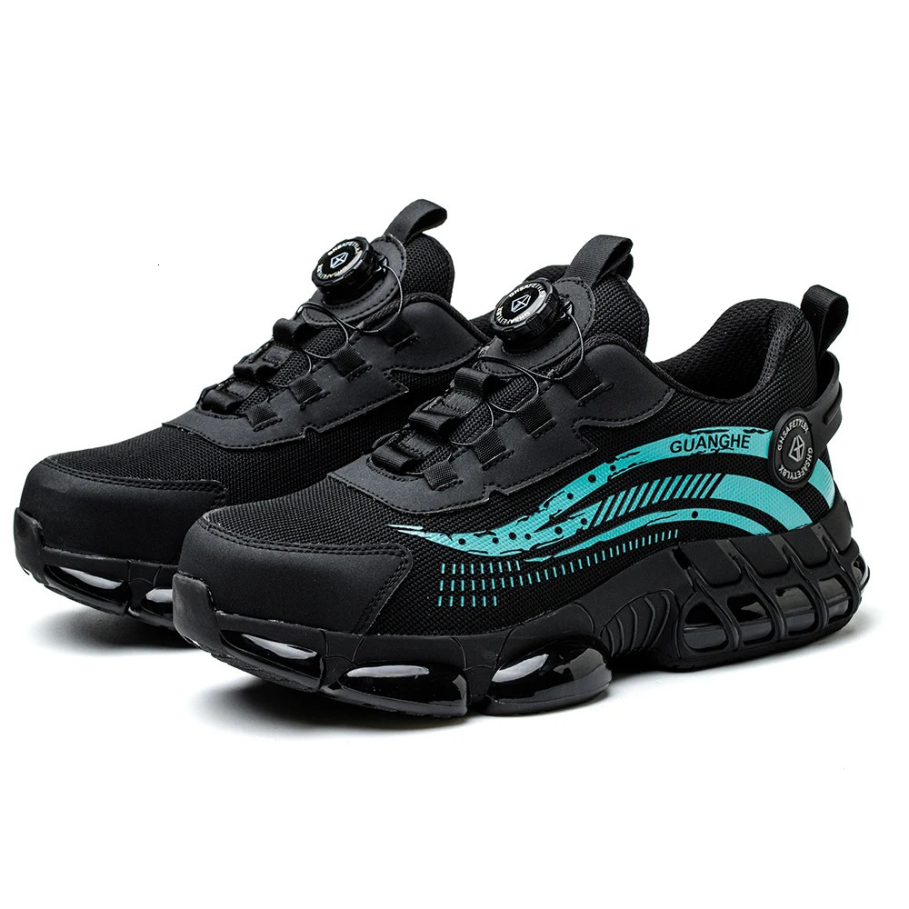 Rotating Button Safety Anti-smash Anti-puncture Work Fashion Men Sport Shoes Comfort Protective Boots Women 240702