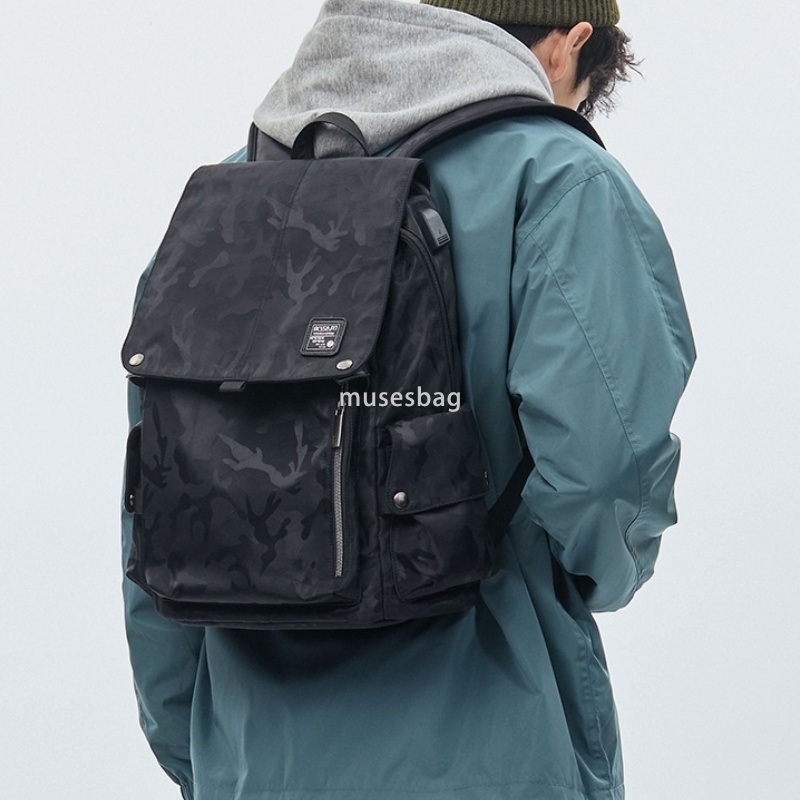 High end men's backpack with a luxurious sense of leisure commuting backpack computer bag British large capacity travel bag waterproof backpack