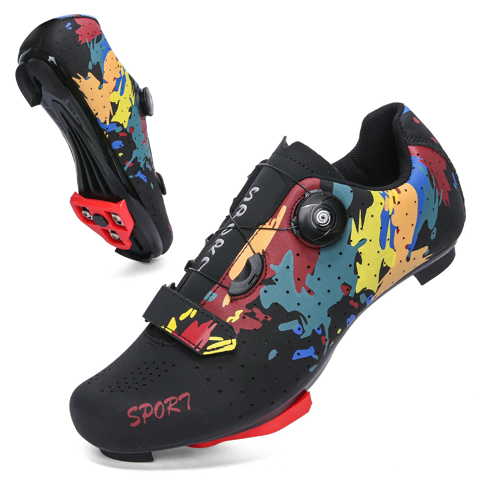 Cycling Shoes MTB Men SPD Road Dirt Bike Shoes Route Cleat Flat Sneaker Racing Women Bicycle Mountain Biking Shoes 240705