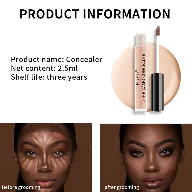 Cosmetics Concealer Foundation Cream Full Skin Professional Face Blemish Cover Dark Spot Tattoo Contour Makeup Liquid Concealer i240705