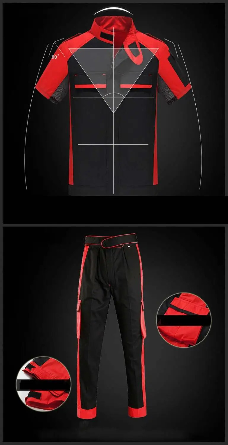 Working Clothing Workwear Men Women Worker Coveralls Workmen Uniforms Car Repairmen Workshop Fashion Work Suit Mechanical Jacket 240704