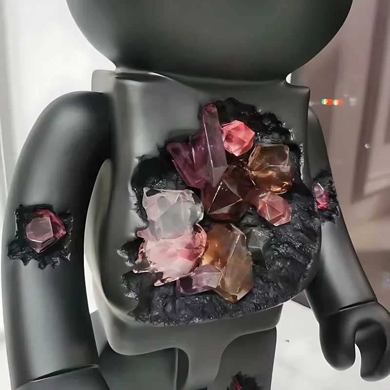 Novelty Items Decorative Objects Figurines Creative Crystal Violent Bear Large Ornament Floor-standing Erosion Internet Celebrity Living Room z241111