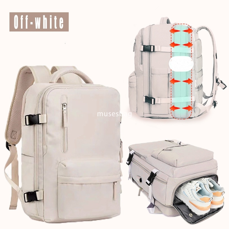 Temperament for both men and women high-end new expansion backpack universal backpack travel oversized luggage bag shoe compartment waterproof leisure