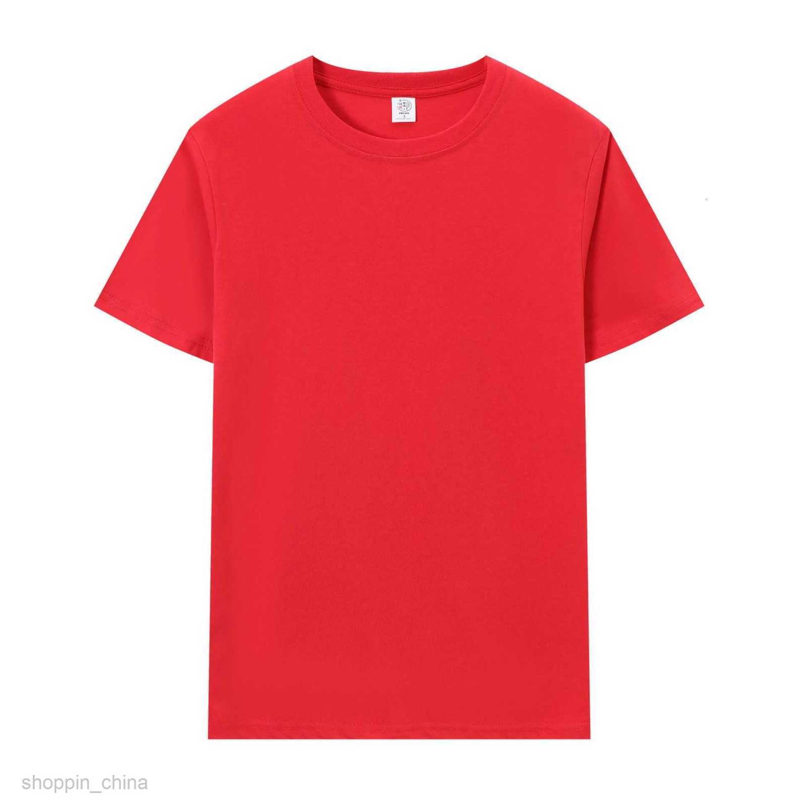 Men's T Shirts Cotton blank round neck short sleeve printed DIY hand-painted T-shirt class clothes Fashion brand tops