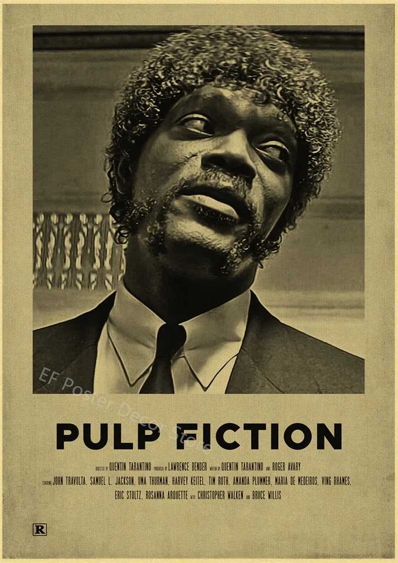 Paintings Vintage Movie Poster Aesthetics TV Film Pulp Fiction/Kill Bill Painting Prints Retro Home Decoration Wall Art Room Decor PictureL476