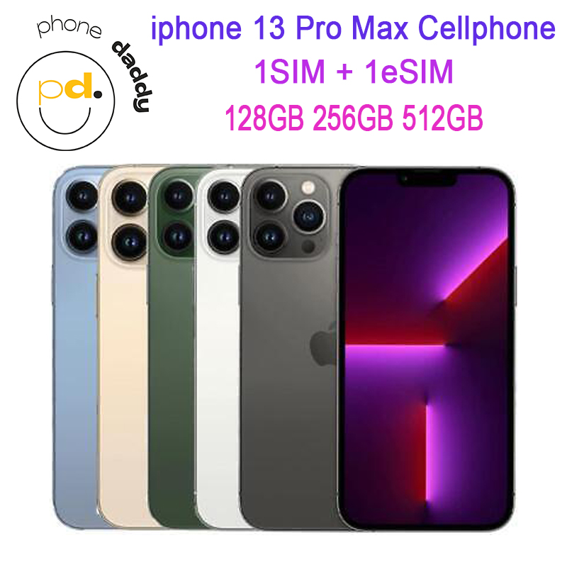 iPhone Original Unlocked iphone 13 Pro Max Cellphone 6GB RAM 128GB ROM Genuine OLED A15 IOS NFC 5G MobilePhone Support FACE Recognition Real Oled Screen