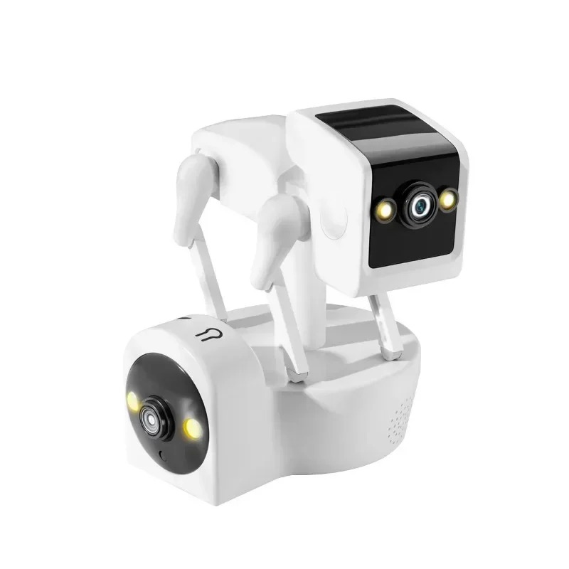 2024 PT212 4MP dual lens one fixed one can move sound alarm cloud storage two-way audio night vision Dog Robot WiFi camera